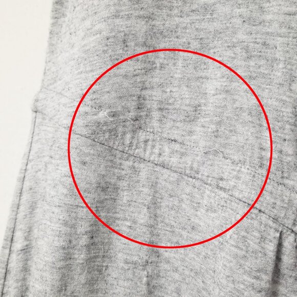 AllSaints Filor Maxi Drawstring Dress Modal Wool Blend Marled Gray Size M $120 - Picture 13 of 16